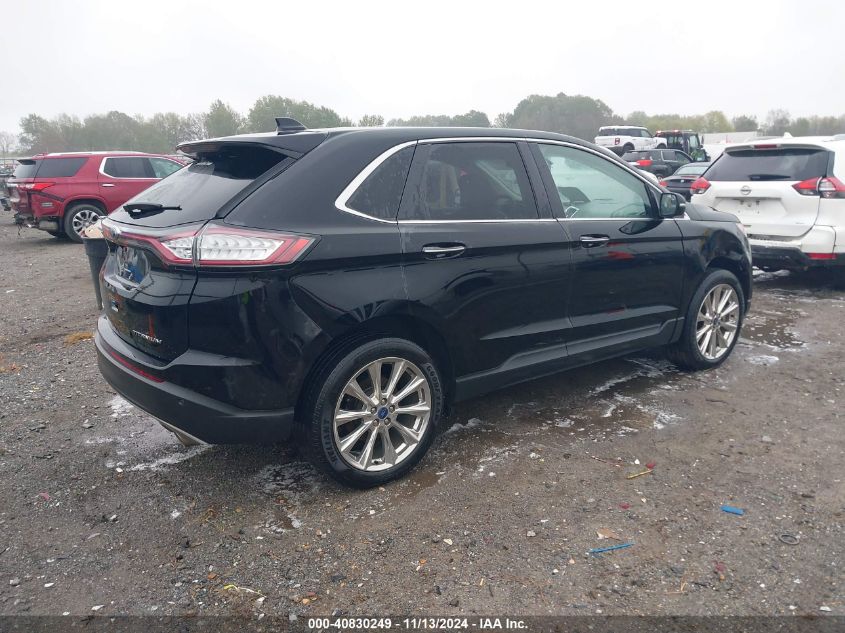 2018 Ford Edge Titanium VIN: 2FMPK3K81JBB48442 Lot: 40830249