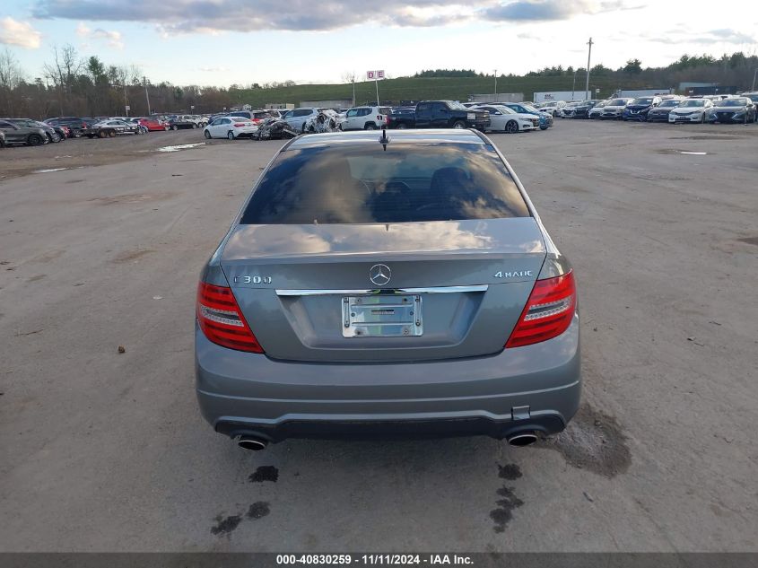 2012 Mercedes-Benz C 300 Luxury 4Matic/Sport 4Matic VIN: WDDGF8BBXCR198392 Lot: 40830259