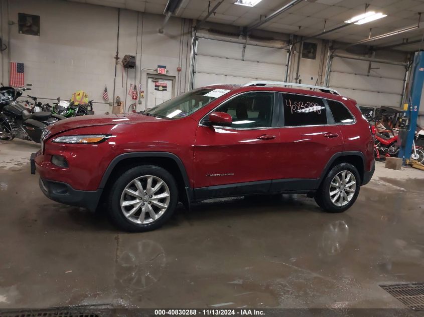 2016 Jeep Cherokee Limited VIN: 1C4PJMDSXGW188449 Lot: 40830288