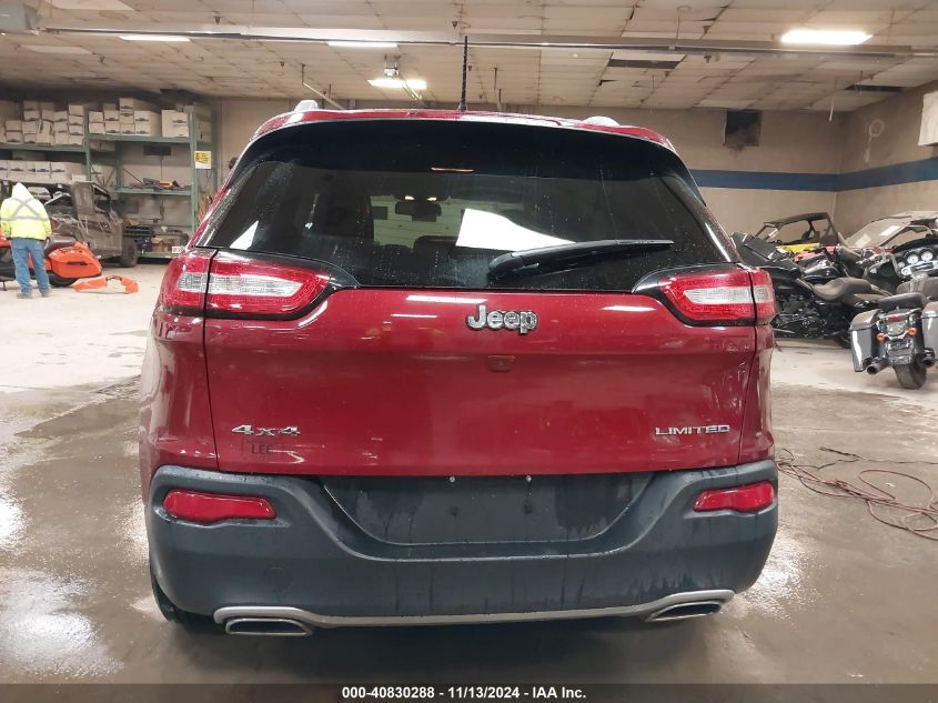 2016 Jeep Cherokee Limited VIN: 1C4PJMDSXGW188449 Lot: 40830288