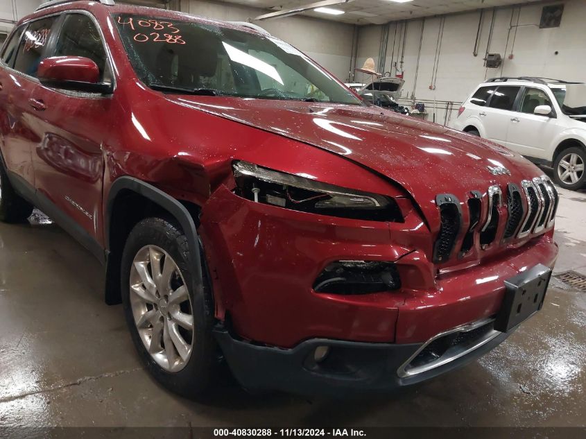 2016 Jeep Cherokee Limited VIN: 1C4PJMDSXGW188449 Lot: 40830288