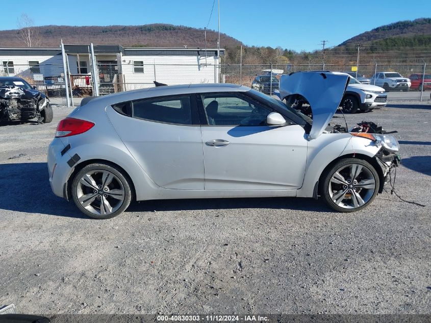 2012 Hyundai Veloster Base W/Black VIN: KMHTC6ADXCU050521 Lot: 40830303