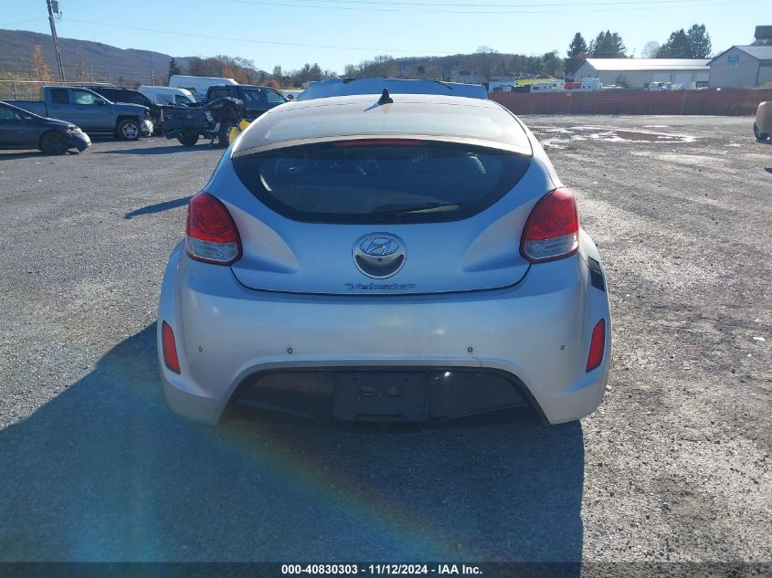 2012 Hyundai Veloster Base W/Black VIN: KMHTC6ADXCU050521 Lot: 40830303