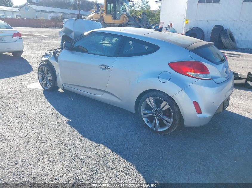 2012 Hyundai Veloster Base W/Black VIN: KMHTC6ADXCU050521 Lot: 40830303