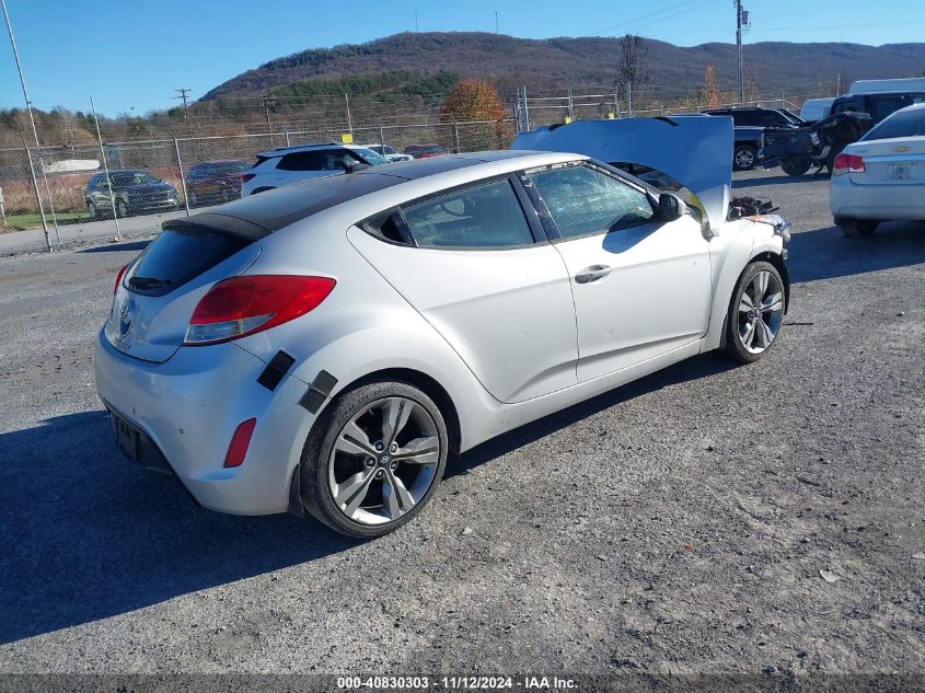 2012 Hyundai Veloster Base W/Black VIN: KMHTC6ADXCU050521 Lot: 40830303