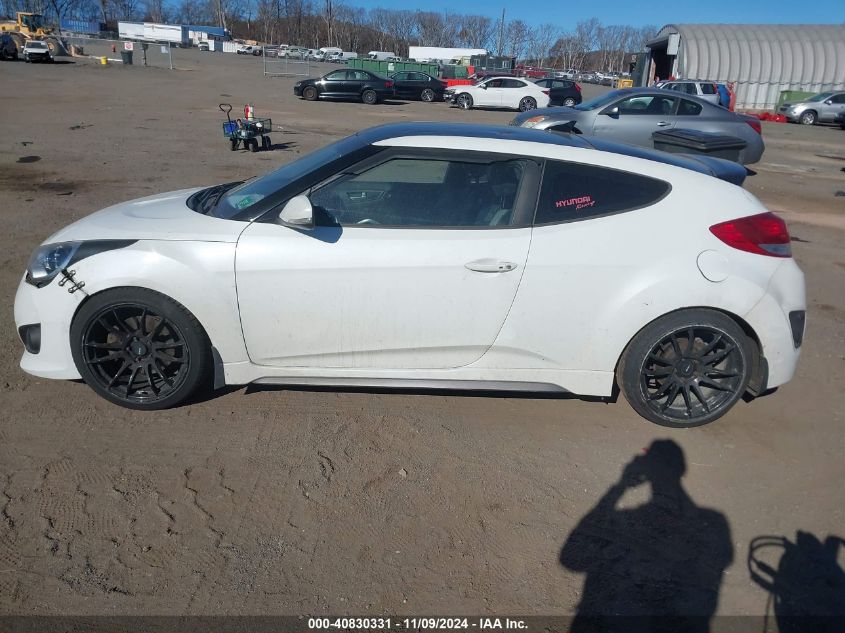 2016 Hyundai Veloster Turbo VIN: KMHTC6AE7GU291838 Lot: 40830331