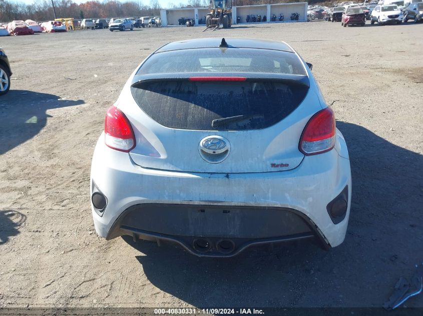 2016 Hyundai Veloster Turbo VIN: KMHTC6AE7GU291838 Lot: 40830331