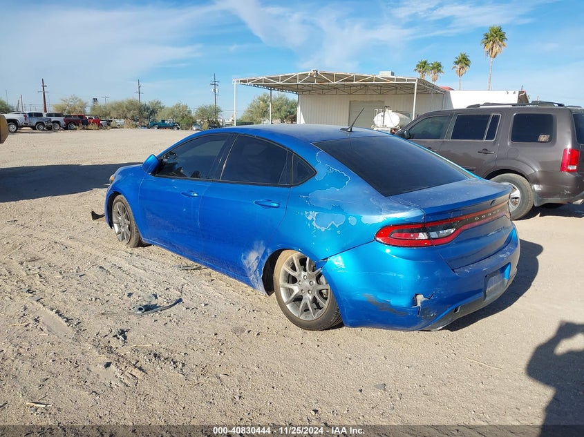 Vin: 1c3cdfbb0fd181559, lot: 41320047, dodge dart sxt 20153
