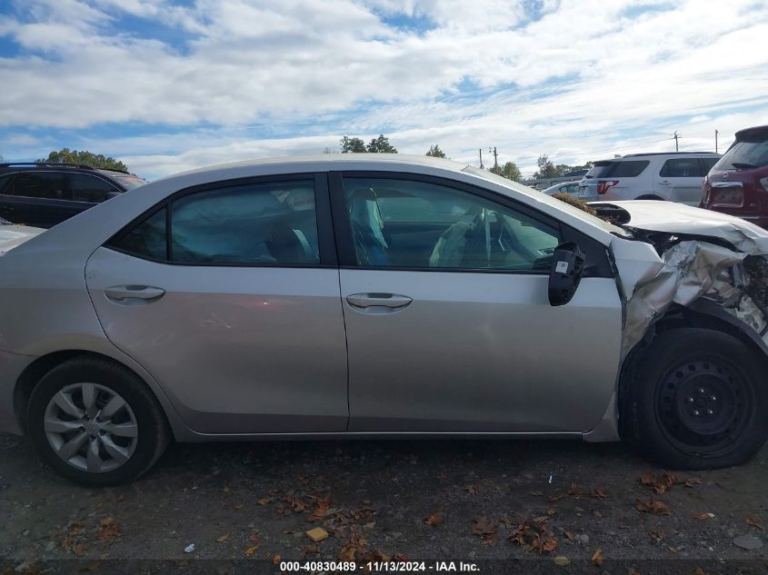 2019 Toyota Corolla Le VIN: 2T1BURHE9KC165989 Lot: 40830489