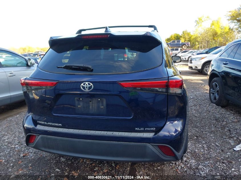 2021 Toyota Highlander Xle VIN: 5TDGZRBH5MS554312 Lot: 40830621