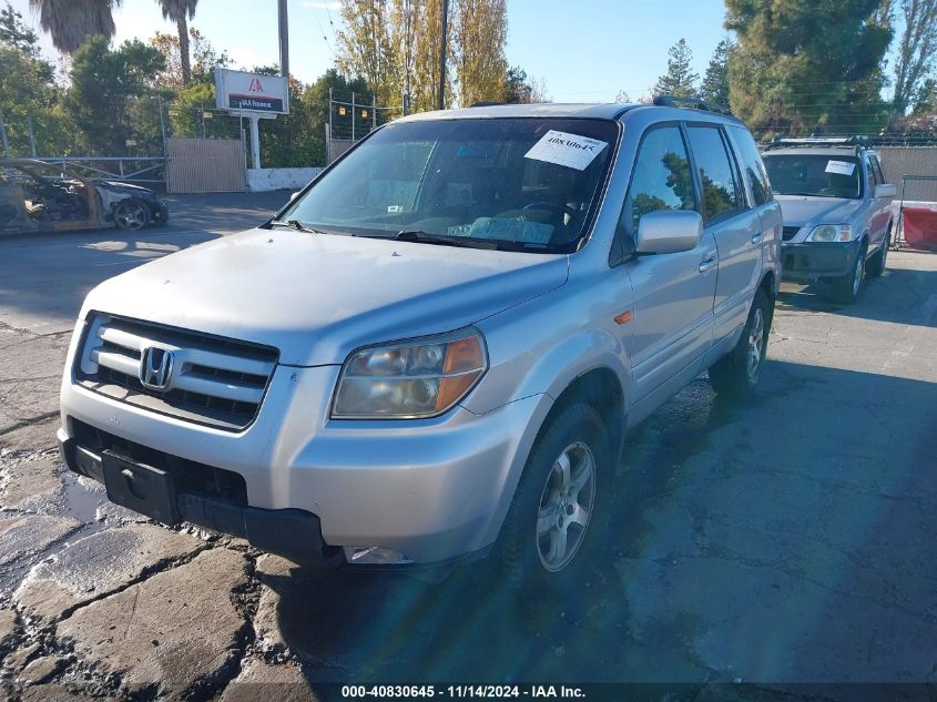 2006 Honda Pilot Ex-L VIN: 2HKYF18716H538839 Lot: 40830645