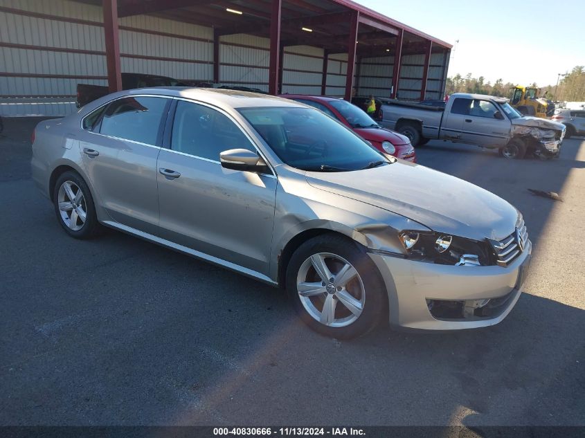 2013 Volkswagen Passat Se W/Sunroof VIN: 1VWBP7A39DC120807 Lot: 40830666