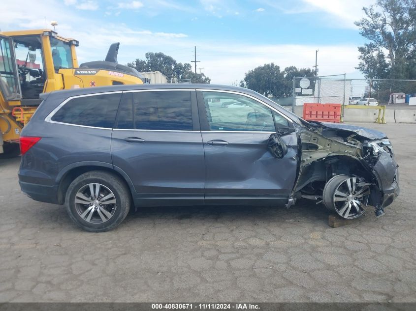 2016 Honda Pilot Ex VIN: 5FNYF5H35GB051017 Lot: 40830671