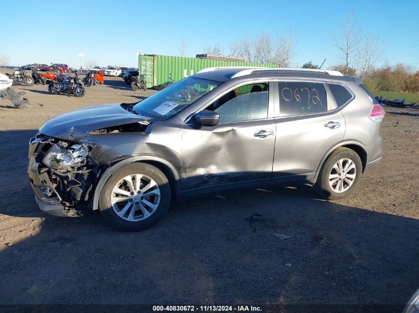 2015 Nissan Rogue Sv VIN: KNMAT2MVXFP518596 Lot: 40830672