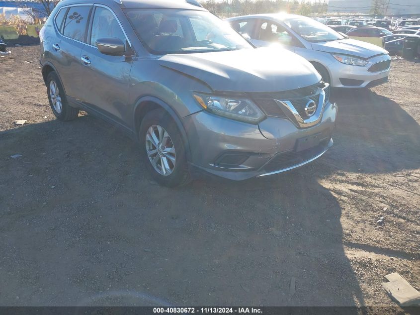 2015 Nissan Rogue Sv VIN: KNMAT2MVXFP518596 Lot: 40830672