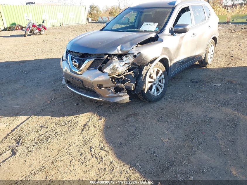 2015 Nissan Rogue Sv VIN: KNMAT2MVXFP518596 Lot: 40830672