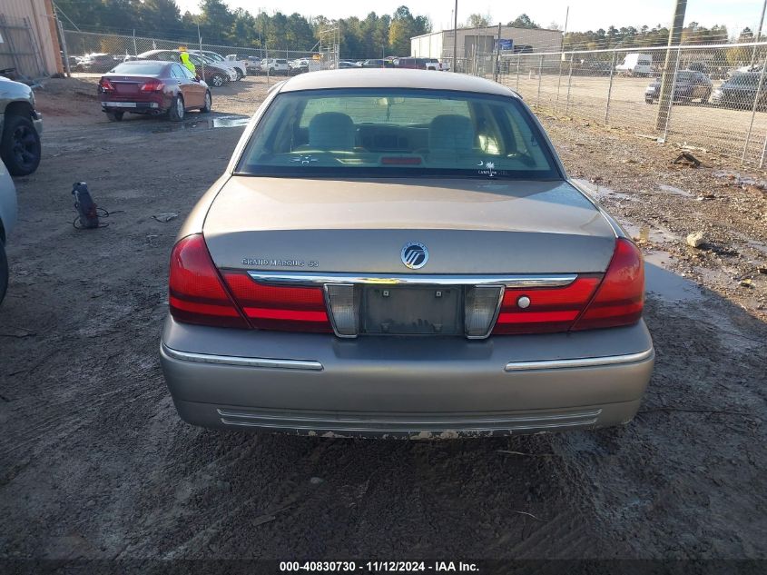 2004 Mercury Grand Marquis Gs/Gs Convenience VIN: 2MEFM74WX4X641653 Lot: 40830730