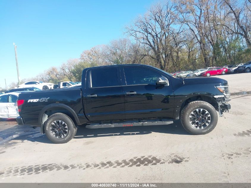 2021 Nissan Titan Pro-4X 4X4 VIN: 1N6AA1ED2MN502386 Lot: 40830740