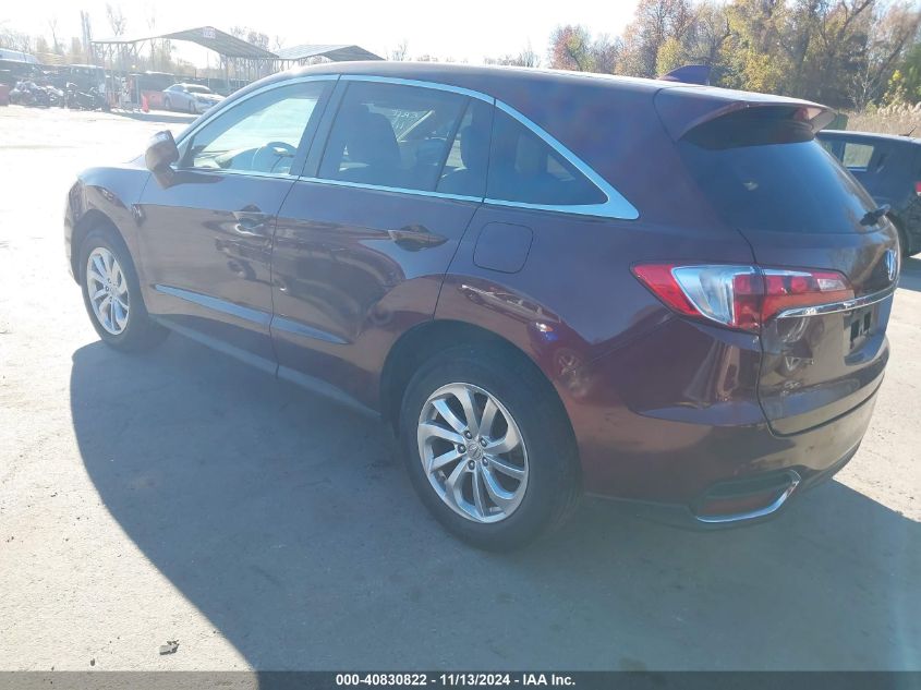 2017 Acura Rdx Technology Acurawatch Plus Packages/W/Technology Package VIN: 5J8TB4H50HL018430 Lot: 40830822