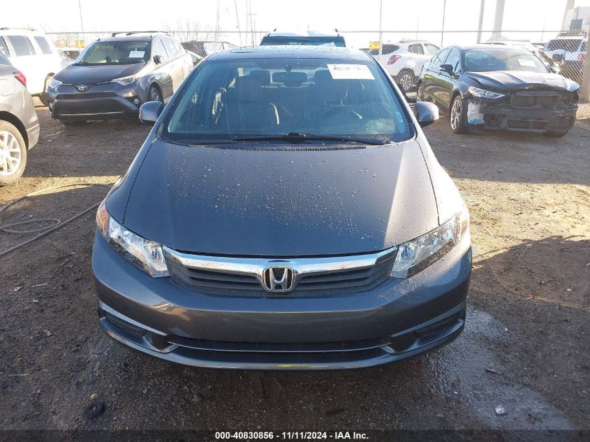 2012 Honda Civic Ex-L VIN: 19XFB2F95CE004577 Lot: 40830856