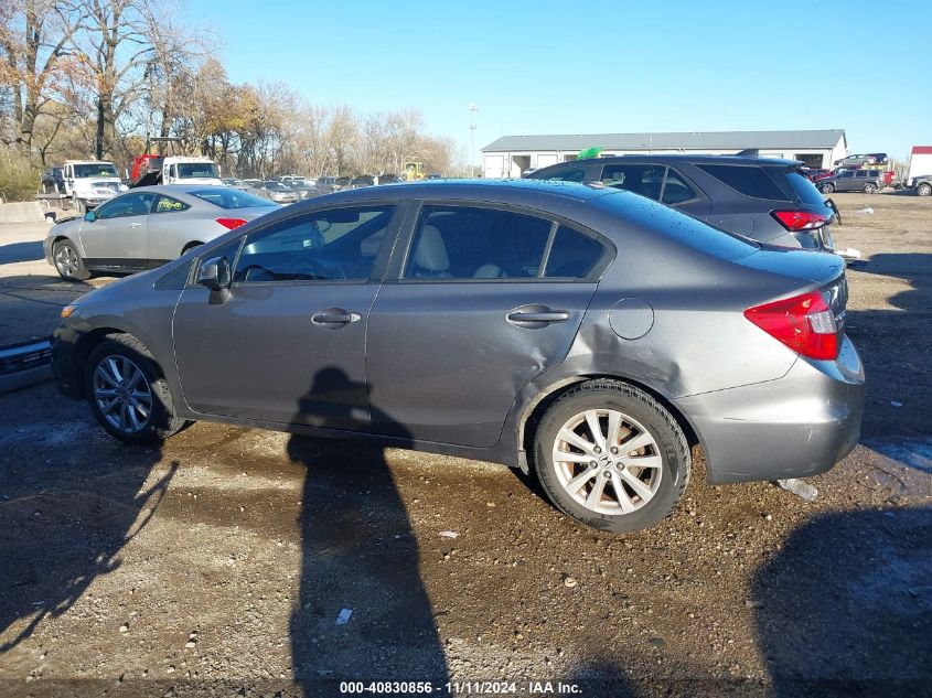 2012 Honda Civic Ex-L VIN: 19XFB2F95CE004577 Lot: 40830856