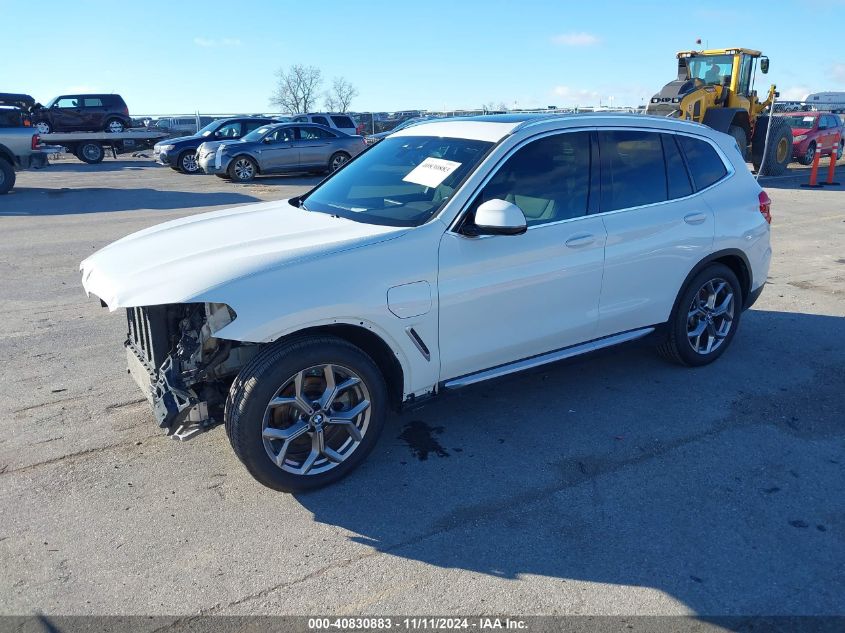 VIN 5UXTS1C09M9H02782 2021 BMW X3 Phev, Xdrive30E no.2