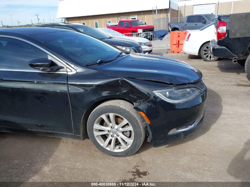 2015 Chrysler 200 Limited VIN: 1C3CCCABXFN541305 Lot: 40830885