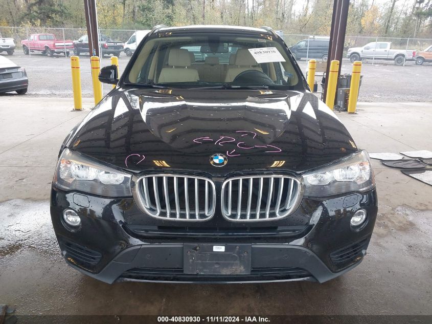 2017 BMW X3 xDrive28I VIN: 5UXWX9C57H0T03952 Lot: 40830930