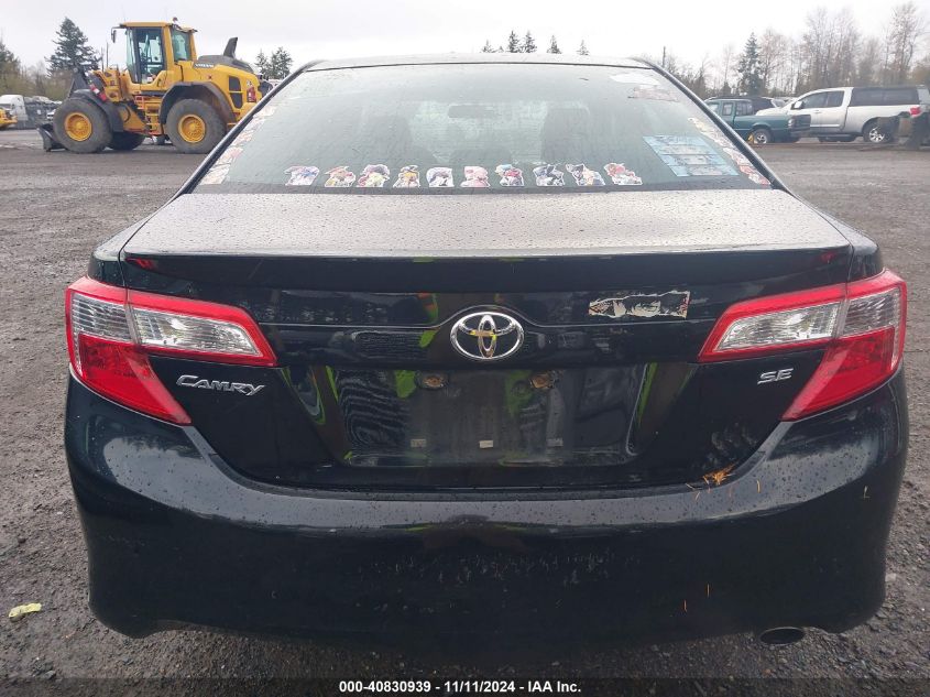 2013 Toyota Camry Se VIN: 4T1BF1FK7DU263991 Lot: 40830939