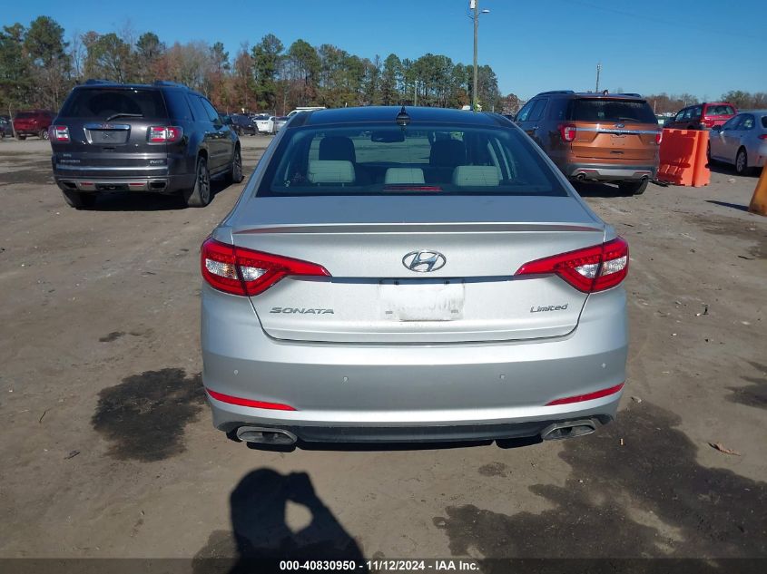 2016 Hyundai Sonata Limited VIN: 5NPE34AF2GH351836 Lot: 40830950