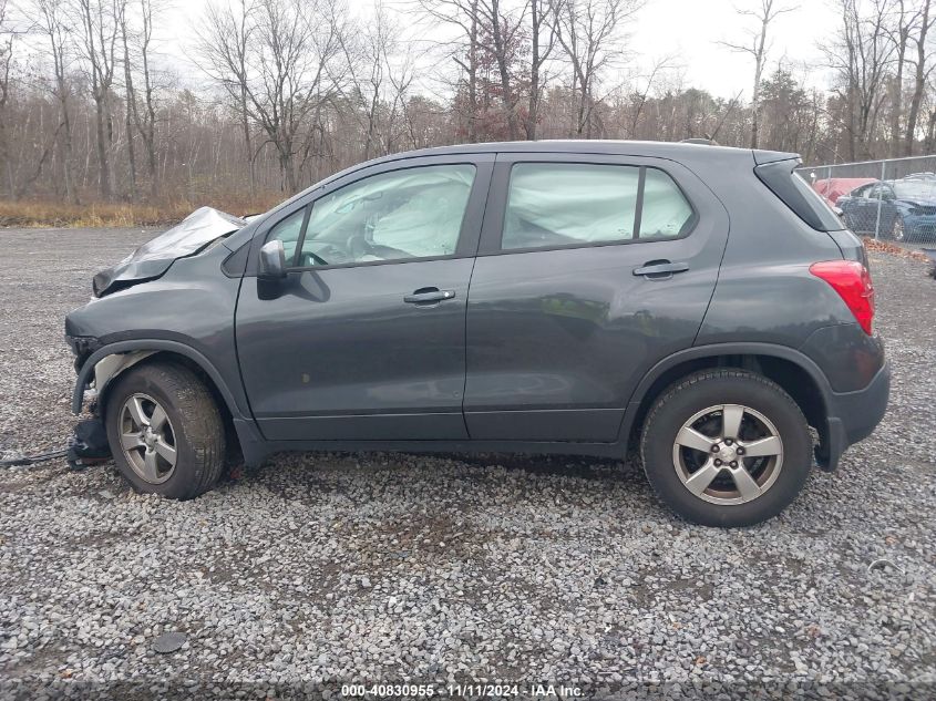 2016 Chevrolet Trax 1Ls VIN: 3GNCJNSB4GL262419 Lot: 40830955