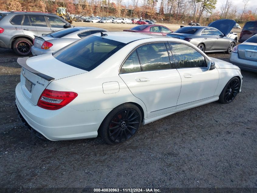 2012 Mercedes-Benz C 300 Luxury 4Matic/Sport 4Matic VIN: WDDGF8BB5CR206558 Lot: 40830963