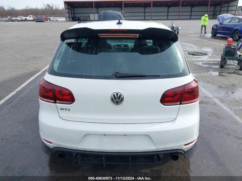 2012 Volkswagen Gti 2-Door VIN: WVWFV7AJ6CW193607 Lot: 40830973