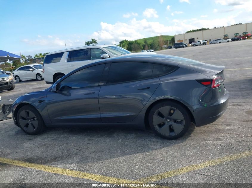 2022 Tesla Model 3 Rear-Wheel Drive VIN: 5YJ3E1EA2NF250502 Lot: 40830991