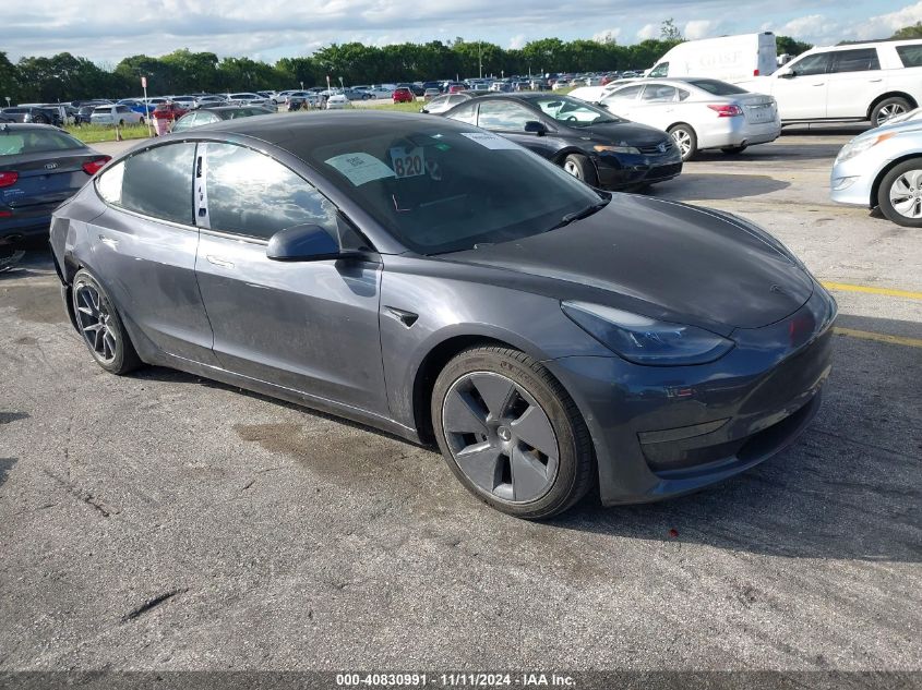 VIN 5YJ3E1EA2NF250502 2022 Tesla Model 3, Rear-Whee... no.1