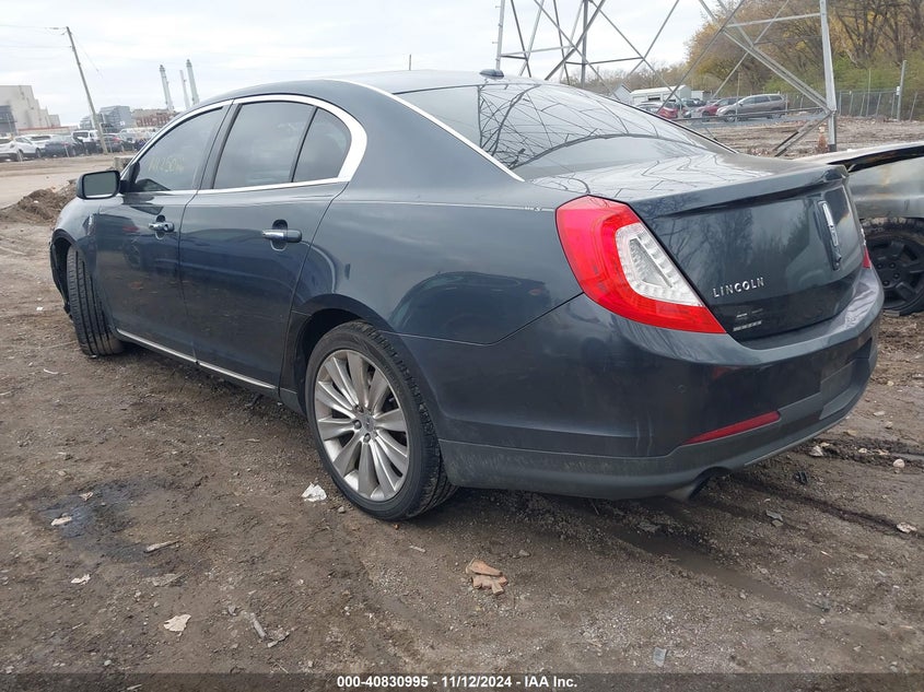 2013 LINCOLN MKS VIN: 1LNHL9FT6DG609490