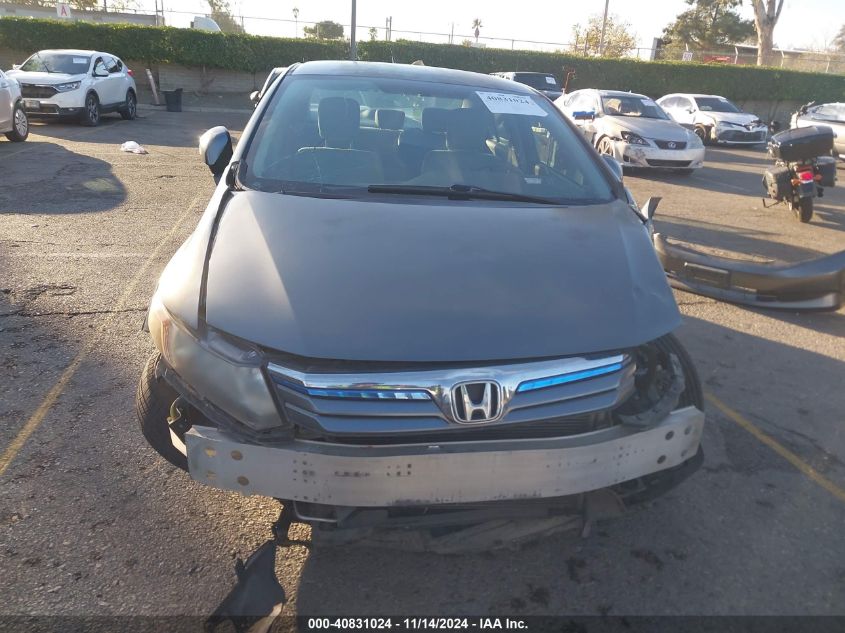 2012 Honda Civic Hybrid VIN: JHMFB4F23CS009299 Lot: 40831024