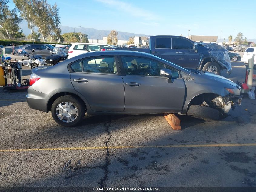 2012 Honda Civic Hybrid VIN: JHMFB4F23CS009299 Lot: 40831024