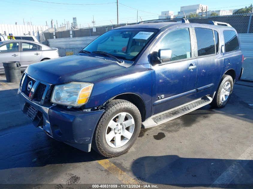 2006 Nissan Armada Se VIN: 5N1AA08A46N740463 Lot: 40831059