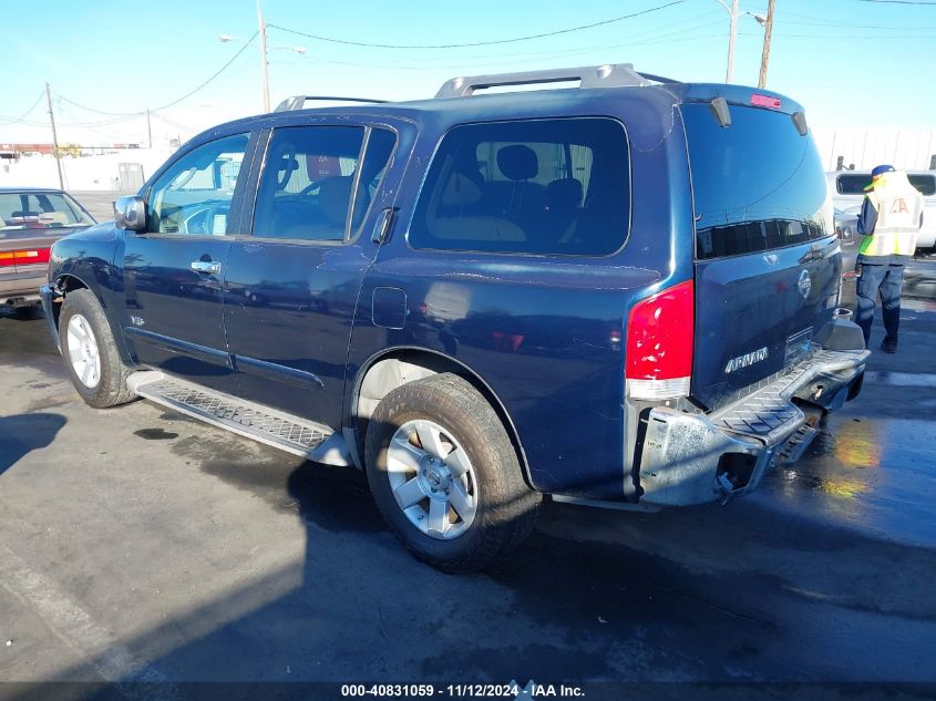 2006 Nissan Armada Se VIN: 5N1AA08A46N740463 Lot: 40831059