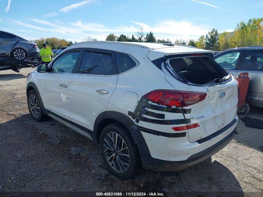 2021 Hyundai Tucson Limited VIN: KM8J3CAL9MU343535 Lot: 40831068