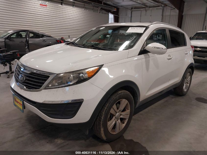 2013 Kia Sportage Lx VIN: KNDPB3A22D7458582 Lot: 40831116