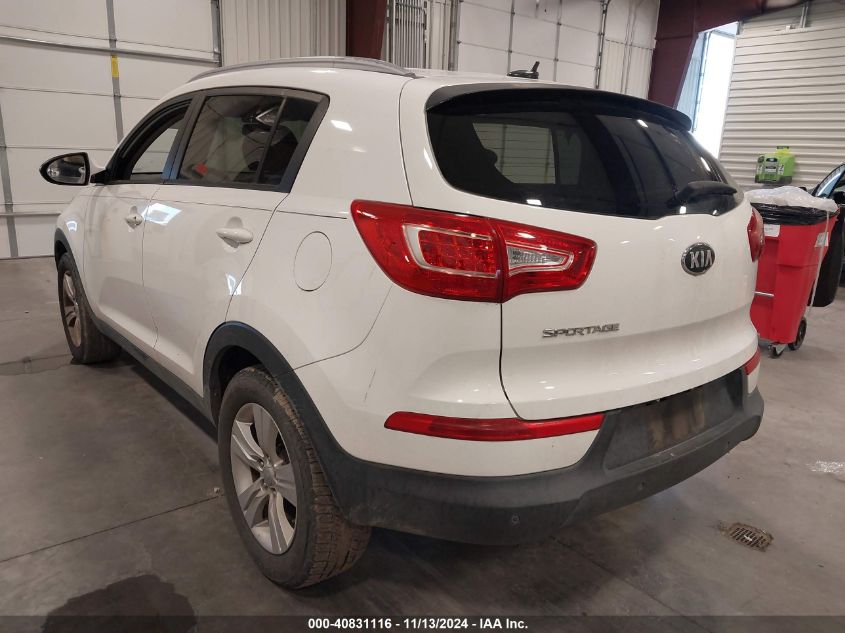 2013 Kia Sportage Lx VIN: KNDPB3A22D7458582 Lot: 40831116