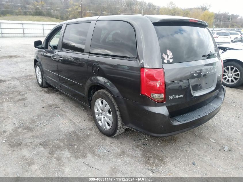 2015 Dodge Grand Caravan Se VIN: 2C4RDGBG2FR557313 Lot: 40831147