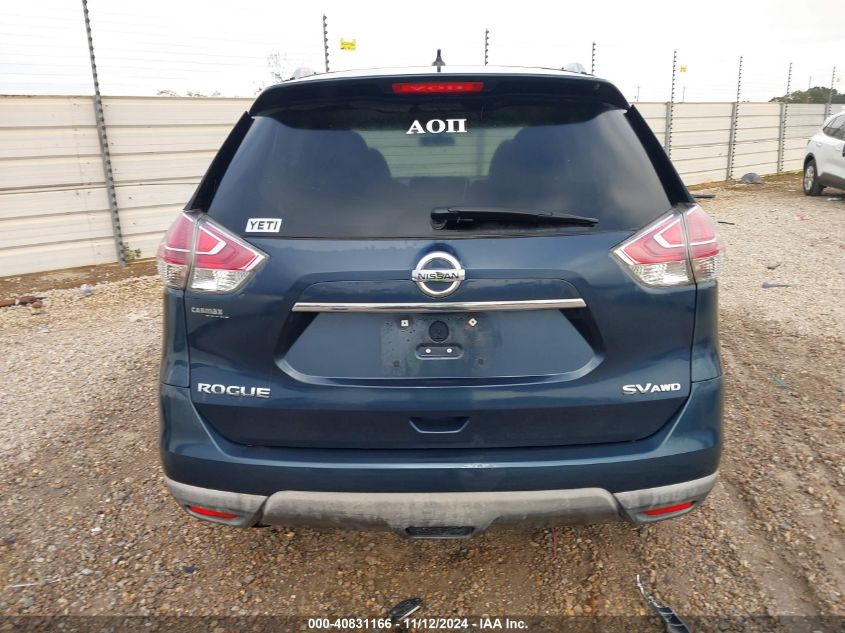 2015 Nissan Rogue Sv VIN: 5N1AT2MK3FC884845 Lot: 40831166