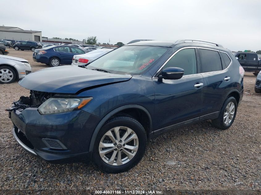 2015 Nissan Rogue Sv VIN: 5N1AT2MK3FC884845 Lot: 40831166