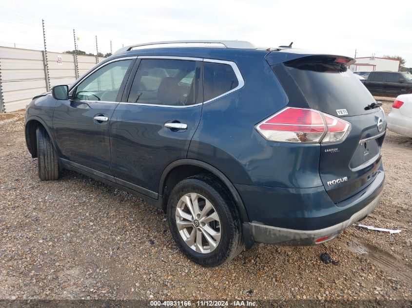 2015 Nissan Rogue Sv VIN: 5N1AT2MK3FC884845 Lot: 40831166