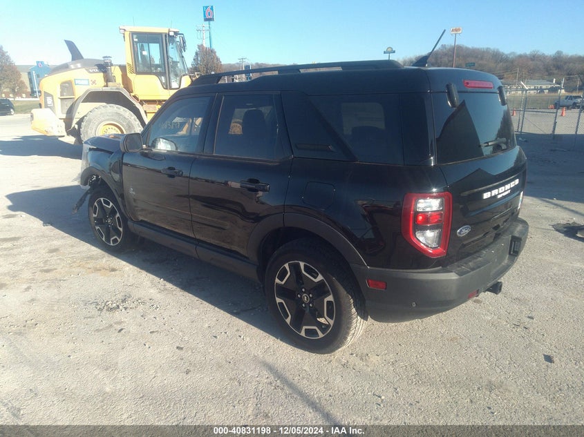 Vin: 3fmcr9c63mra38623, lot: 41320800, ford bronco sport outer banks 20213