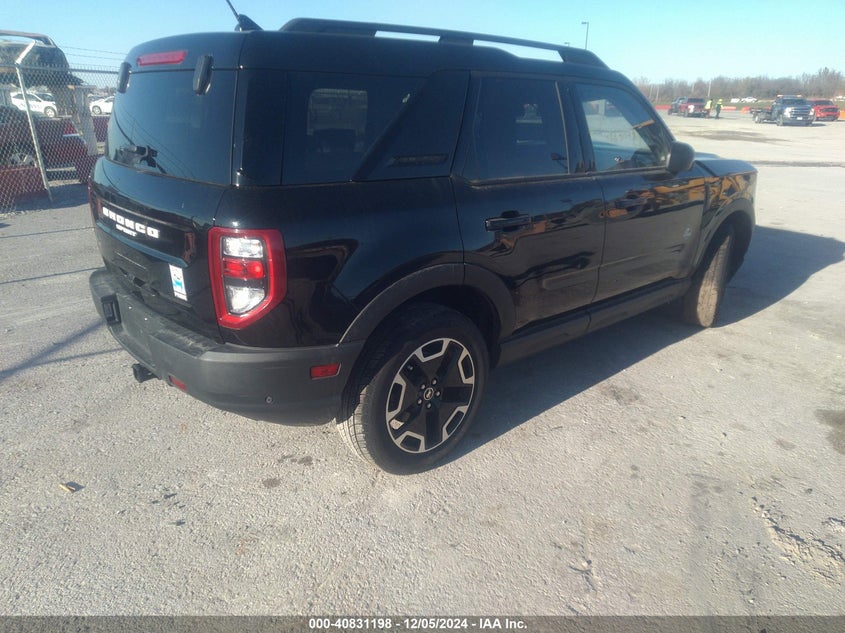 Vin: 3fmcr9c63mra38623, lot: 41320800, ford bronco sport outer banks 20214