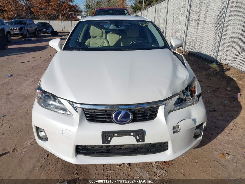 VIN JTHKD5BH1D2168512 2013 Lexus CT, 200H no.12